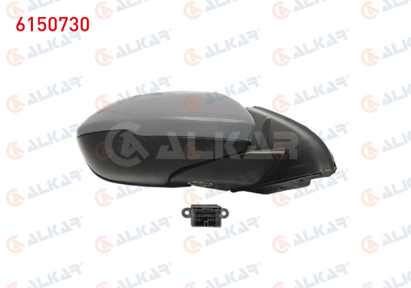ALKAR 6150730 | Dış Dikiz Aynası Sağ Elektrikli Isıtmalı Astarlı Otomatik Katlanır Alt Aydınlatmalı Kör Noktalı 10 Pin Opel Insignia B (Z18) 2017 -