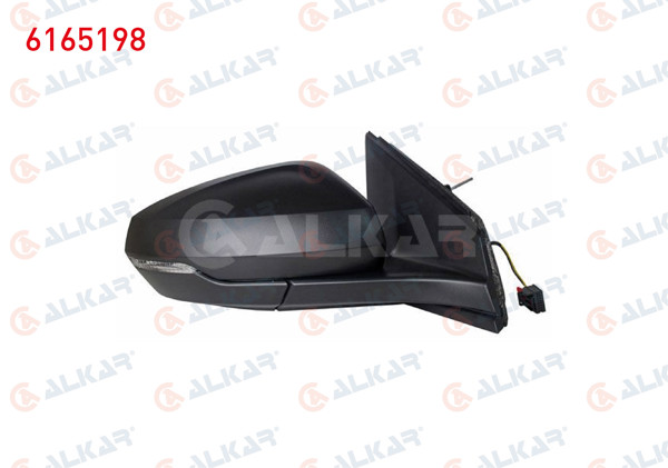 ALKAR 6165198 | Dış Dikiz Aynası Sağ Mekanik Sinyalli 2 Pin Volkswagen Polo (Aw1, Bz1) 2017-2021