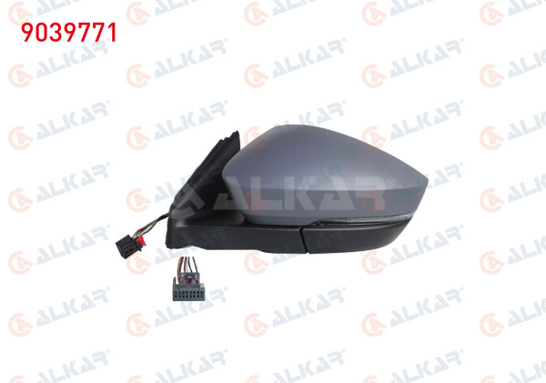 ALKAR 9039771 | Dış Dikiz Aynası Sol Elektrikli Isıtmalı Astarlı Sinyalli 6 Pin Skoda Karoq 2017 -