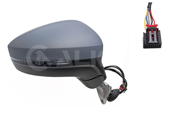 ALKAR 9040147 | Dış Dikiz Aynası Sağ Elektrikli Isıtmalı Astarlı Sinyalli 6 Pin Volkswagen Tiguan 2016 -