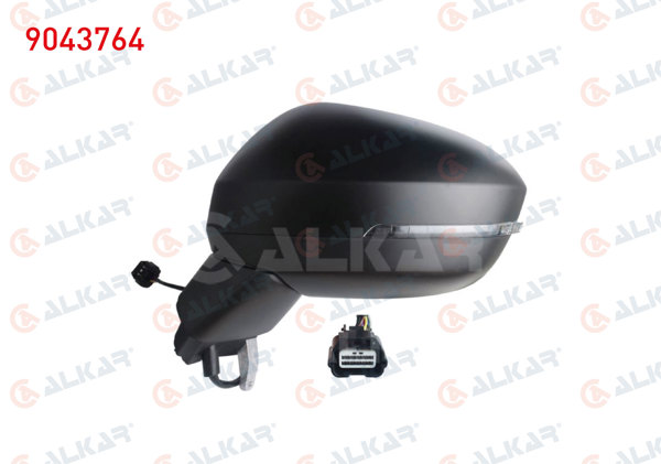 ALKAR 9043764 | Dış Dikiz Aynası Sol Elektrikli Isıtmalı Astarlı Otomatik Katlanır Sinyalli Kör Noktalı 9 Pin Nissan Juke 2019 -