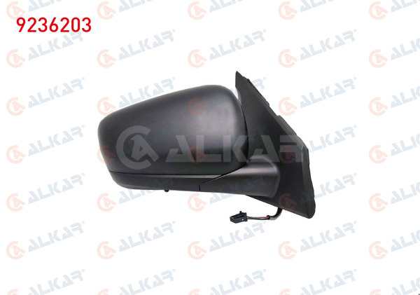 ALKAR 9236203 | Dış Dikiz Aynası Sağ Elektrikli Isıtmalı Sensörlü Astarsız 7 Pin Renault Express 2021 -