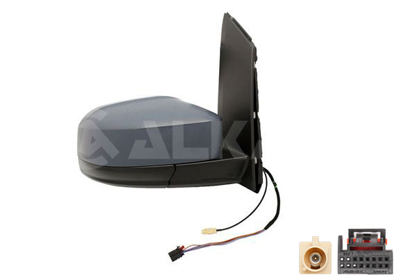 ALKAR 9242877 | Dış Dikiz Aynası Sağ Astarlı Isıtmalı Elektrikli Antenlı 5 Pin Volkswagen Caddy 2015-2020