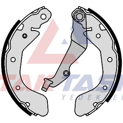 AP AP01001 | Fren Pabuç Balata Arka Chevrolet Kalos (T200) 1.2 Levyelı 200X36 mm 2003-2008 / Kalos 1.4 2003-2008 / Aveo 1.4İ 2006-2011 / Aveo 1.4 16V 15 Jant 2011-2014