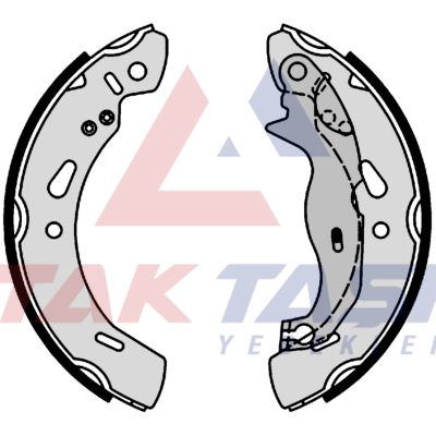 AP AP01004 | Fren Puc Balata Arka Ford Fiesta VI 1.4 TDCI 200X32 mm 2008-2012 / Ford Fiesta VII 1.5 TDCI 2012 -