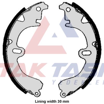 AP AP05860 | Fren Pabuç Balata Arka 200X37mm Toyota Corolla (E9) 1.3-1.6-1.8 D 1987-1993 / Corolla (E10) 1.3İ-1.6İ 1992-1997 / Corolla (E11) 1.4İ-1.6İ 1997-2002