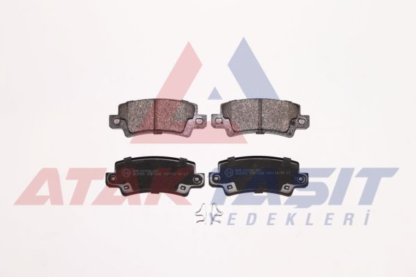 AP 05P1068 | Fren Balata Arka Ikazlı Toyota Corolla 1.4 Vvt-I 2002-2007 / Corolla 1.6 Vvt-I 2002-2007 / Corolla 1.4 D-4D 2002-2007 / Corolla Verso 1.6 2004-2009 / Corolla Verso 2.0 D-4D 2004-2009