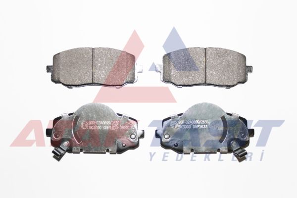 AP 05P1633 | Fren Balata Ikazlı On Hyundai i20 (Pb,Pbt) 1.2 D-Cvvt 2008-2015 / i20 (Pb,Pbt) 1.4 CRDI 2008-2015 / i20 (Pb,Pbt) 1.4 Cvvt 2008-2015