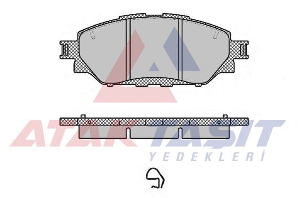 AP 05P1999 | Fren Balata Ön Toyota Hı-Lux VIII Revo (N1) Pick Up 2.4 D 4X4 Espsız 2015 -