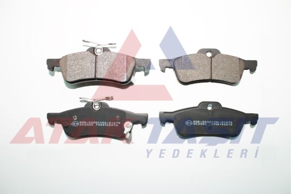 AP 05P2076 | Fren Balata Arka Ikazlı Honda Civic Ix 1.6İ 2012-2016 / Civic Ix 1.6 I-Dtec 2012-2016 / Civic Ix 1.4İ 2012-2016 / Toyota Yaris (P13) 1.4 D-4D 2011-/ Yaris (P13) 1.33 2011-/ Yaris (P13) 1.5 Hybrıd 2011 -