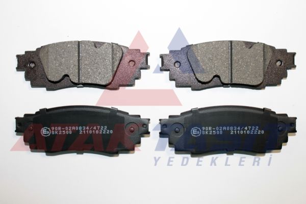 AP 05P2220 | Fren Balata Arka Toyota C-Hr 1.2 T-1.8 Hybrid 2016-/ Lexus Rx (_L2_) 2.0 T-3.5 T 2015-/ Nx (_Z1_) 2.5 2014 -