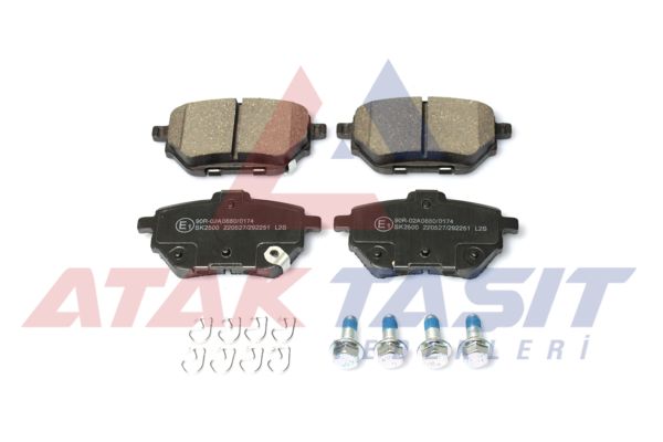 AP 05P2251 | Fren Balata Arka Ikazlı Toyota Corolla (E21) 1.6 Vvt-I 2019-Elektronık Park Frenı Olmayan Aracalar İçin