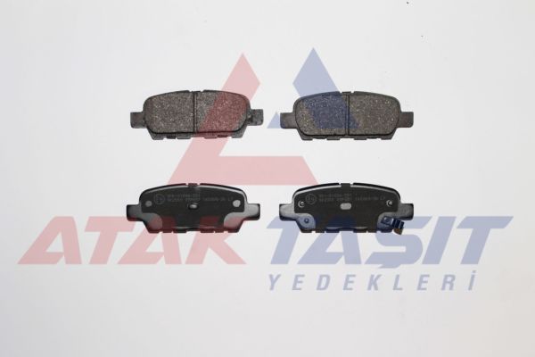 AP 05P857 | Fren Balata Arka Nissan Qashqai 1.5 DCI 2007-2014 / Qashqai 1.6İ 2007-2014 / Qashqai 2.0 DCI 2007-2014 / X-Traıl 2.0 DCI 2007-2013 / X-Traıl 2.0İ 2007-2013 / Renault Koleos 2.0 DCI 2008-2014