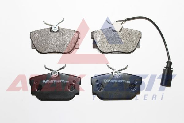 AP 05P974 | Fren Balata Arka Fişli Volkswagen Transporter IV (70Xb,70Xc,7Db,7Dw) 2.4 D 1990-2003 / Transporter IV 2.5 TDI 1990-2003 / Transporter IV 1.9 D 1990-2003 / Transporter IV 2.5 D 1990-2003