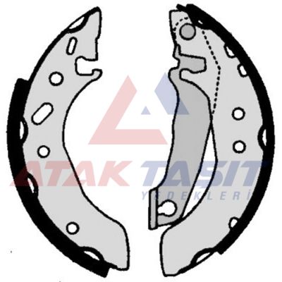 AP AP06030 | Fren Pabuç Balata Arka Ford Escort VII 1.3 Dar Tip Levyelı 180X32 mm 1995-1999 / Escort VII 1.4-1.6-1.8İ 1995-1999 / Fiesta IV 1.3İ-1.4İ 16V 1996-2002