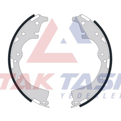 AP AP06650 | Fren Pabuç Balata Arka Levyelı 254X50mm Toyota Hı-Lux Pick Up 2.5 D-4D 4X2 2005-2011 / Toyota Hilux (_N_) 2.5 D 1983-2005