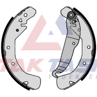 AP AP07200 | Fren Pabuç Balata Arka Opel Astra G (F69) 1.2 16V Levyelı 230X42 mm 1998-2005 / Astra G 1.6 16V-1998-2005 / Astra G 1.7 Dtı-1998-2005 / Astra H 1.3 CDTI-2004-2010 / Astra H 1.6İ 2004-2010