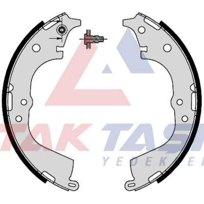 AP AP07225 | Fren Pabuç Balata Arka Toyota Hı-Lux Pick Up (_N_) 2.4 D 270X55 mm 1983-2005 / Toyota Hiace IV (_H1_,_H2_) 2.4 TD 1996-2006 / Toyota Hiace IV (_H1_,_H2_) 2.5 D4d 1996-2006
