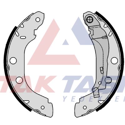 AP AP07340 | Fren Pabuç Balata Arka Renault Kangoo (Kc0 / 1) 1.5 DCI Levyelı 228X42 mm 1998-2008 / Kangoo 1.9 Dtı-1998-2008 / Kangoo 1.4İ 1998-2008