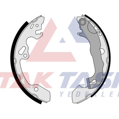 AP AP07380 | Fren Pabuç Balata Arka Ford Focus I (Daw,Dbw) 1.6İ 16V Levyelı 203,2X39 mm 1998-2004 / Focus I 1.8İ 16V 1998-2004 / Focus I 1.6 TDCI 1998-2004