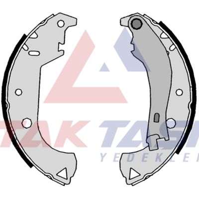 AP AP07810 | Fren Pabuç Balata Arka Fiat Doblo (119,223) 1.2İ Levyelı 228,6X42 mm 2001-2010 / Doblo 1.3 Mjt 2001-2010 / Doblo 1.9 JTD 2001-2010