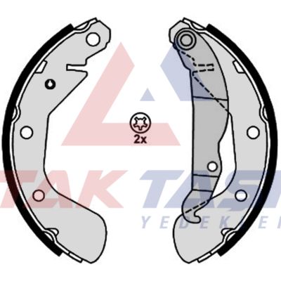 AP AP08120 | Fren Pabuç Balata Arka Opel Corsa B 1.0İ 3-5 Kı Levyelı 200X29mm 1993-2000 / Astra F 1.6İ 1991-1998 / Corsa B 1.4İ 1993-2000 / Corsa B 1.2İ 16V 1993-2000 / Corsa B 1.6İ 16V 1993-2000 / Tigra 1.6 16V 1994-2000
