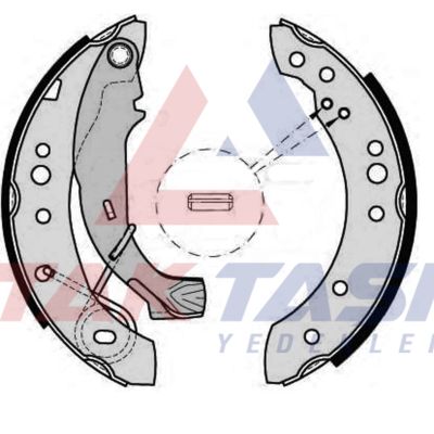 AP AP08150 | Fren Pabuç Balata Arka Levyelı 203,2X38mm Symbol II 08-12 / Laguna I 1.9 93-01 / Twingo 93-07 / Clio II 01-06 / Clio IV 12-/ Logan 04-/ Logan Mcv II 13-/ Sandero II 12-/ Peugeot 1007 05-/ Citroen C2 02-12 / C3 02-10