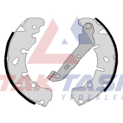 AP AP08170 | Fren Pabuç Balata Arka Fiesta V 1.4 TDCI Levyelı 203X36 mm 2001-2008 / Fiesta V 1.4İ-1.25İ-1.3 16V 2001-2008 / Fiesta V 1.6 TDCI 2001-2008 / Fusion 1.6 TDCI 2002-2010 / Ka 1.3 1996-2008