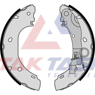 AP AP08540 | Fren Pabuç Balata Arka Fiat Ducato 2.3 JTD Levyelı 254X57 mm 2002-2006 / Ducato 2.8 JTD 2002-2006 / Boxer II 2.2 HDI 2002-2006 / Boxer I 2.5 TDI 1994-2002 / Jumper I 2.5 TDI 1994-2002