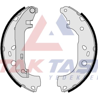 AP AP08550 | Fren Pabuç Balata Arka Ford Transit Connect 1.8 TDCI Levyelı 228,6X58 mm 2002-2013 / Transit Connect 1.8İ 16V 2002-2013