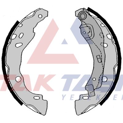 AP AP08630 | Fren Pabuç Balata Arka Dacia Logan 1.5 DCI Levyelı 203,2X39 mm 2004-2012 / Celysee 1.6 HDI 2012-/ 301 1.6 HDI 2012-/ Symbol III 1.5 DCI 2012-/ Note 1.5 DCI 2013-/ C3 II 1.4-1.6 HDI 2009-2016