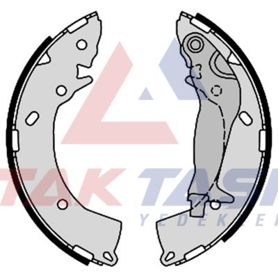 AP AP08670 | Fren Pabuç Balata Arka Levyelı 203X31,5mm Hyundai Getz 1.1İ-1.4İ-1.5 CRDI ABS'li 2002-2008 / i20 1.2 2008-2015