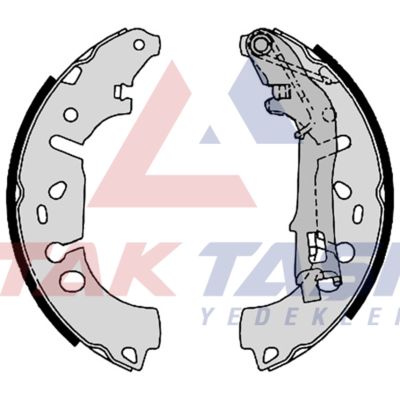 AP AP09100 | Fren Pabuç Balata Arka Fiat Linea (323) 1.3 Mjt Levyelı 228X40 mm 2007-/ Grande Punto 1.3 Mjt 2005-2012 / Corsa D 1.3 CDTI 2006-2014 / Corsa E 1.4 2014 -