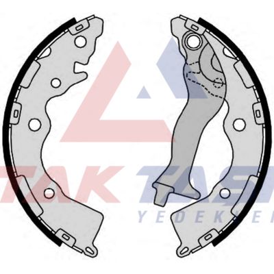 AP AP09350 | Fren Pabuç Balata Arka Hyundai Accent Era 1.4İ 16V Levyelı 203,2X32 mm 2006-2012 / Accent Era 1.5 CRDI-2006-2012 / Accent Era 1.6 Cvvt-2006-2012 / Rio II 1.5 CRDI-2006-2011