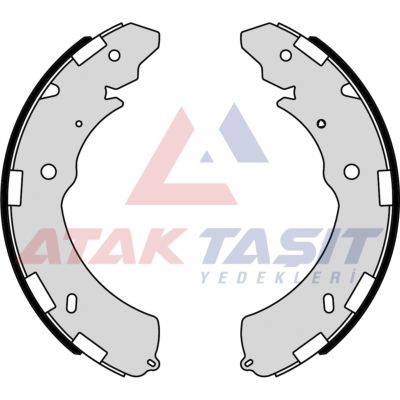 AP AP09470 | Fren Pabuç Balata Arka Mitsubishi L200 (Kbt,Kat) 2.5 D 295X51 mm 2005-/ Isuzu D-Max 2.5 D 2012-/ Fiat Fullback Pick-Up 2.4 D 2016 -
