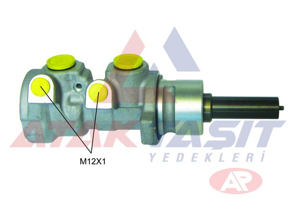 AP 262051 | Fren Ana Merkezi Alüminyum 23,81 mm (Espsız) Citroen C4 (Lc) 1.6 16V A-T 2004-2009 / Peugeot 307 1.6-1.6 HDI-2.0İ-2.0 HDI A-T 2000-2007
