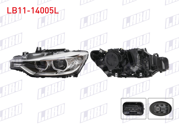 LABO LB11-14005L | Far Sol Xenon BMW 3 Serisi (F30) 2013-2015
