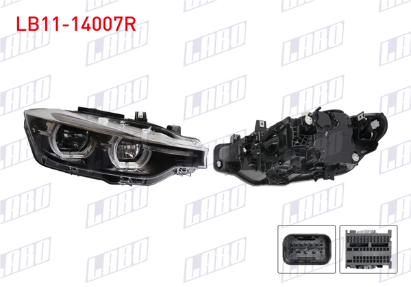 LABO LB11-14007R | Far Sağ Led BMW 3 Serisi (F30 Lcı) 2016-2019