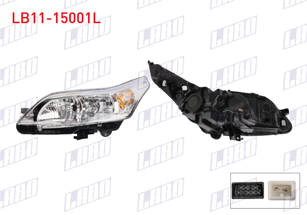 LABO LB11-15001L | Far Sol Citroen C4 08 -
