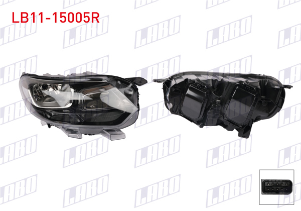 LABO LB11-15005R | Far Sağ Citroen Jumpy 2018-/ Opel Vivaro C