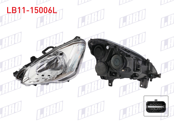 LABO LB11-15006L | Far Sol Citroen Berlingo 2012-2016 / Partner Tepee