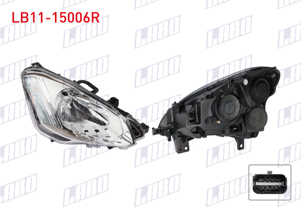 LABO LB11-15006R | Far Sağ Citroen Berlingo 2012-2016 / Partner Tepee