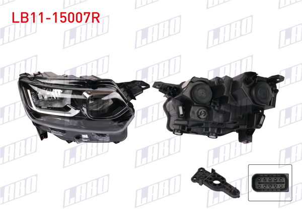 LABO LB11-15007R | Far Sağ Citroen Berlingo 2018 -