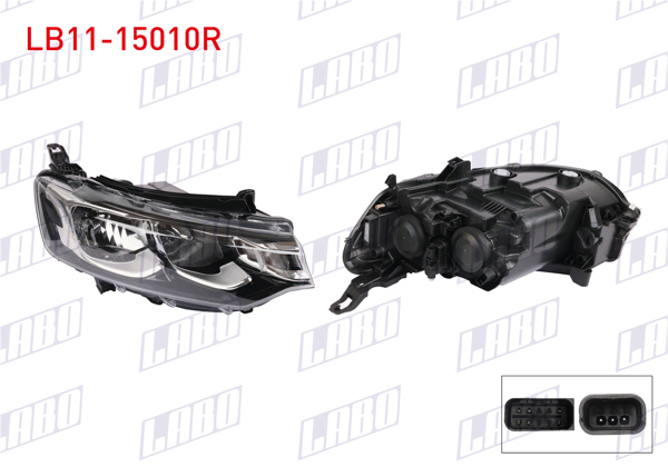 LABO LB11-15010R | Far Sağ Citroen Elysee 2017 -