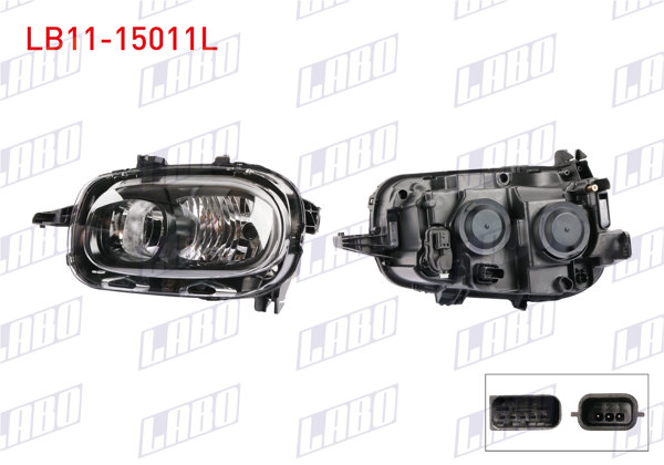 LABO LB11-15011L | Far Sol Citroen C3 2016 -
