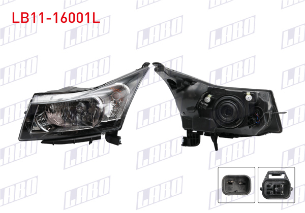 LABO LB11-16001L | Far Sol Elektrikli Siyah Chevrolet Cruze 09 -