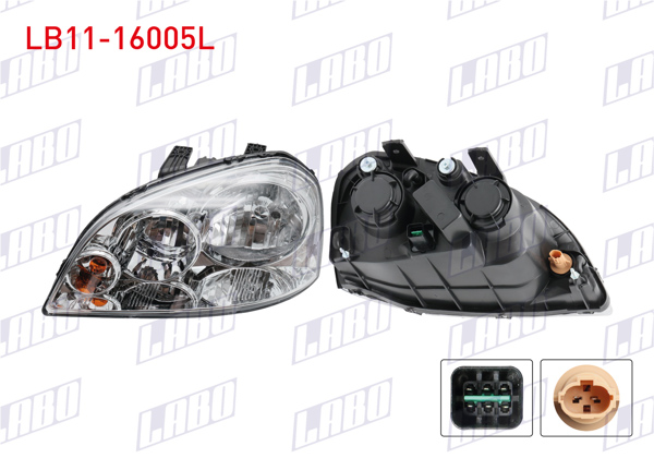 LABO LB11-16005L | Far Sol Elektrikli Motorlu Chevrolet Lacetti 2003-2012 Sedan