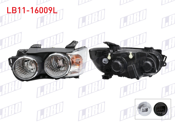 LABO LB11-16009L | Far Sol Krom Halkalı Chevrolet Aveo (T300) 2011 -