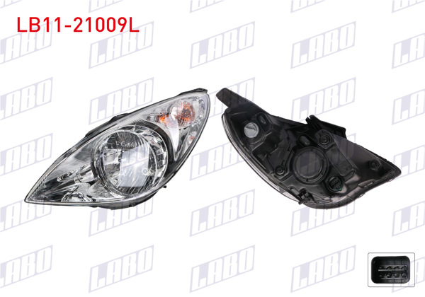 LABO LB11-21009L | Far Sol Elektrikli Motorlu Hyundai i20 09-12