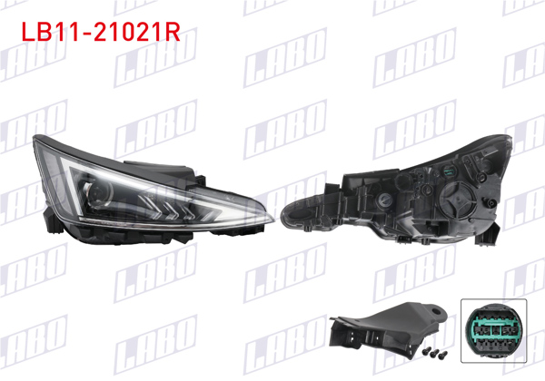 LABO LB11-21021R | Far Sağ Ledsız Motorlu Hyundai Elantra 19-21